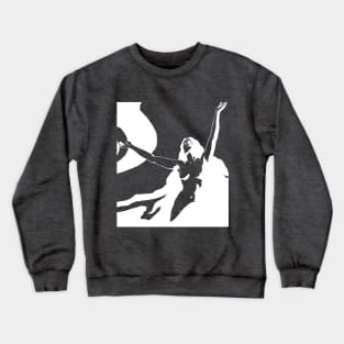 Frau mit erhobenen Armen Crewneck Sweatshirt